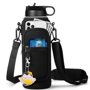 Water Bottle Holder W/Strap Stanley Quencher 40oz Insulated Carrier Sling Bag